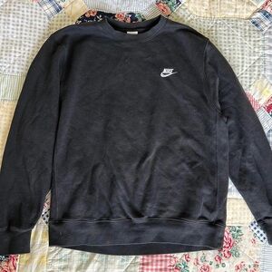 Nike Men's Faded Black Crewneck Sweater